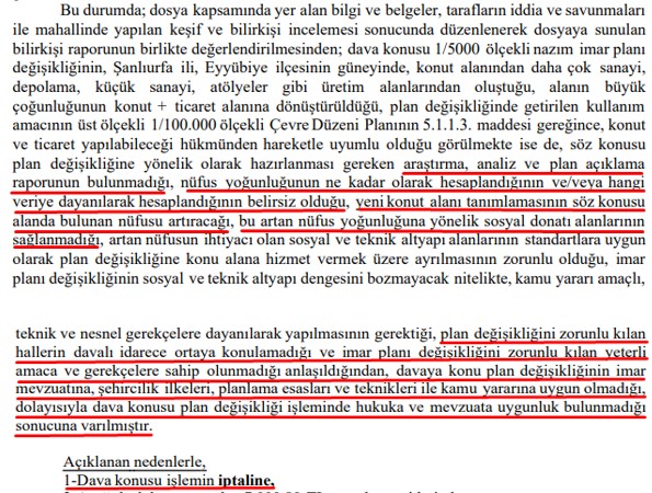 Şehir Plancıları Odası, hukuk mücadelesini kazandı