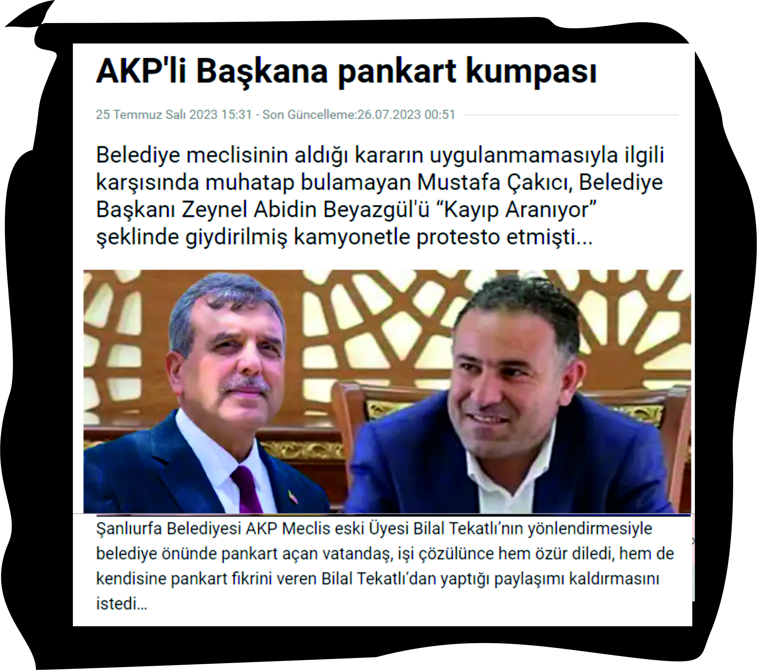 'Kayıp Aranıyor' kavgası