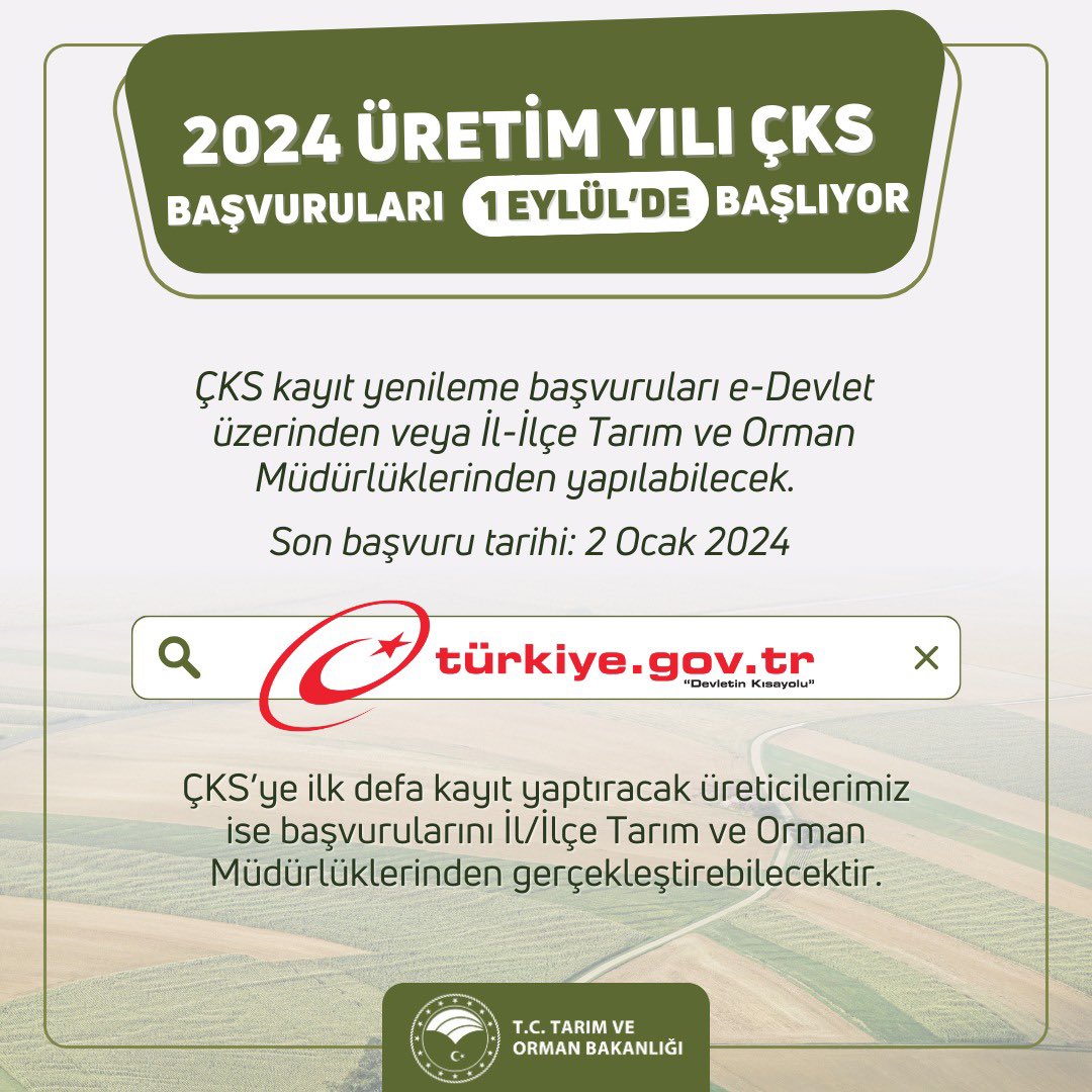 ÇKS başvuruları start aldı
