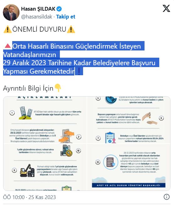 Vali Şıldak'tan Urfalılara uyarı