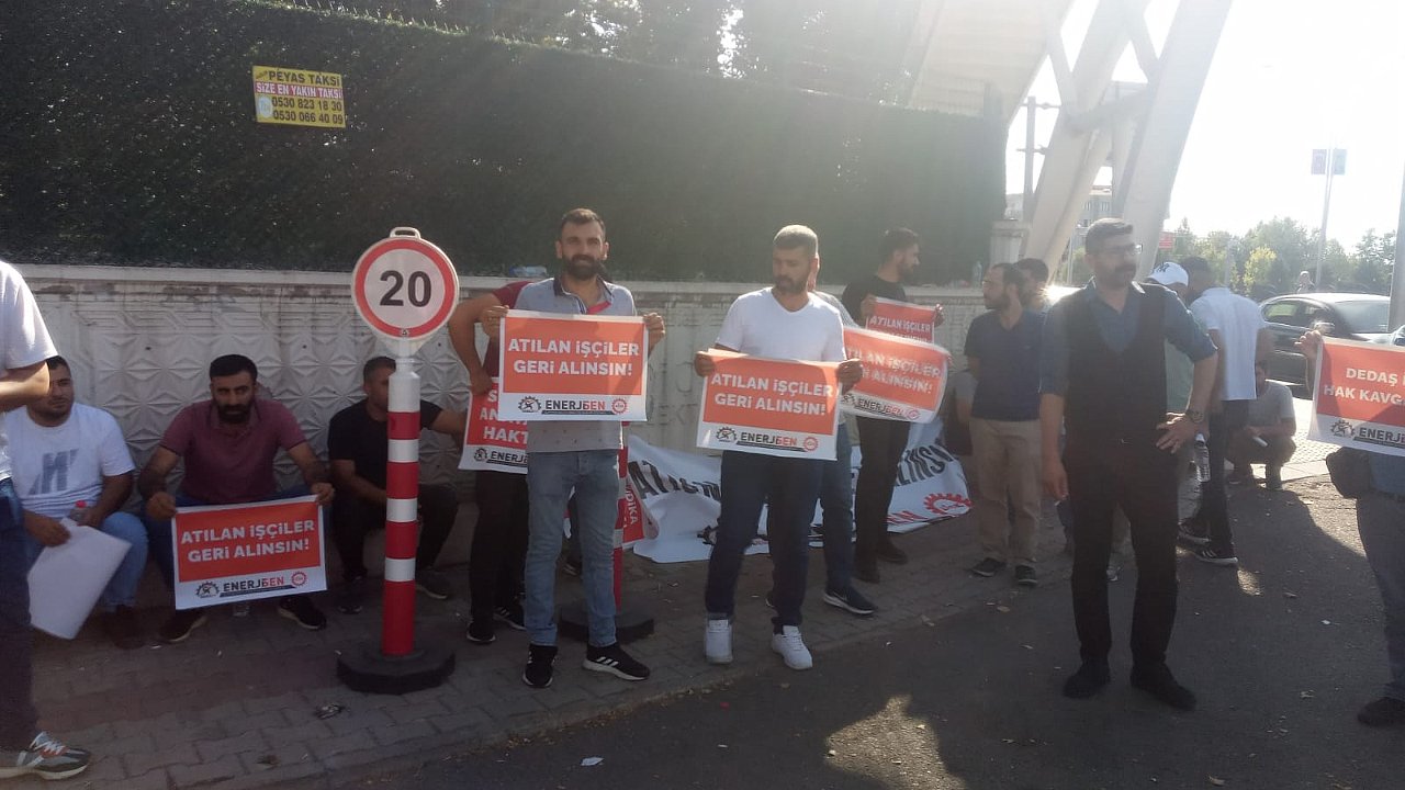 DEDAŞ işçilerinin eylemi sürüyor