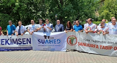 Urfa'da Aile Hekimleri eylem yaptı