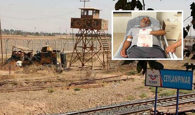 Suriye'den gelen yorgun mermi Ceylanpınarlı vatandaşa isabet etti