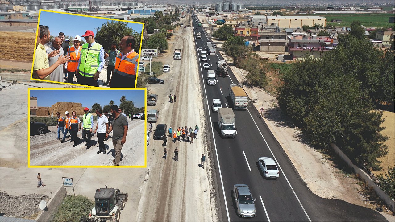 Vali Ayhan, yol çalışmalarını inceledi