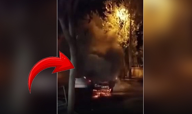 SİVEREK’TE OTOMOBİL YANGINI