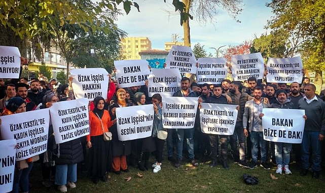 Antep'ten Urfalı ÖZAK işçilerine destek