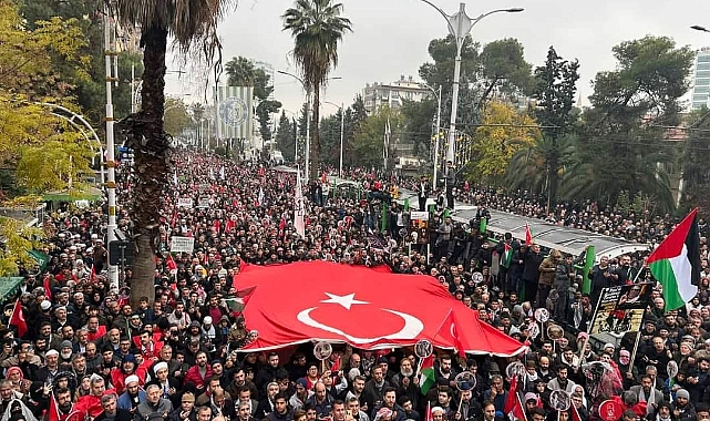 Şanlıurfa'dan Filistin'e destek yürüyüşü
