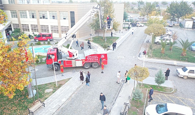 Urfa Ağız ve Diş Hastanesi'nde yangın tatbikatı