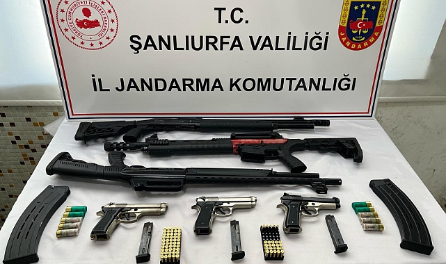 Harran’da silah operasyonu