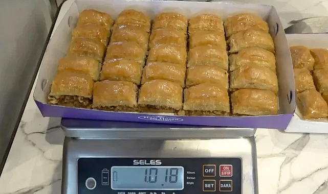Şanlıurfa'da baklavaya tartı ayarı geldi