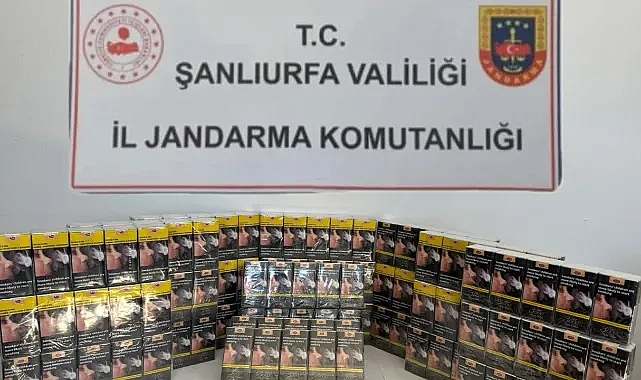 Şanlıurfa’da kaçak sigara operasyonu