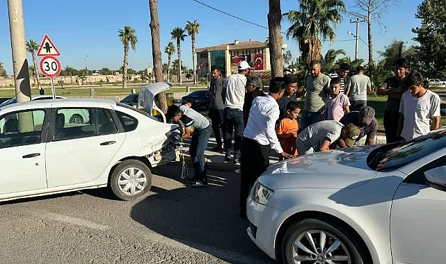 Şanlıurfa’da maddi hasarlı kaza