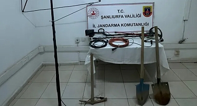 Şanlıurfa Jandarmasından definecilere suçüstü