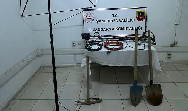 Şanlıurfa Jandarmasından definecilere suçüstü