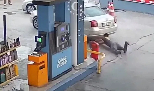 Şanlıurfa’da bir petrol istasyonu faciadan döndü (VİDEO)