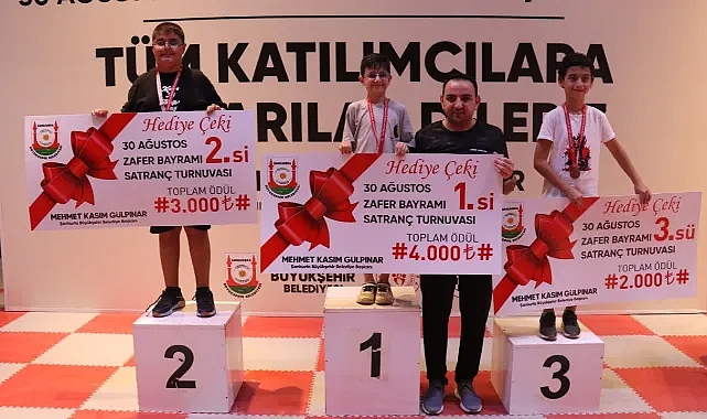 Zafer Bayramı satranç turnuvası sona erdi
