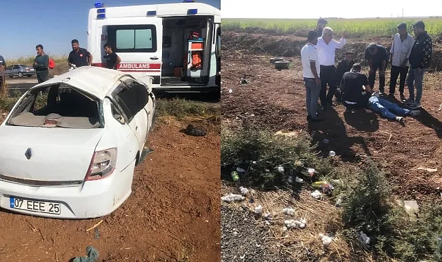 Akçakale yolunda kaza: 2 yaralı