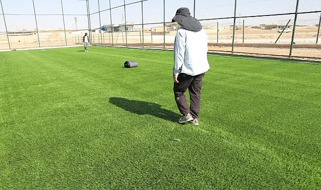 Harran'da her mahalleye halı saha projesi hızla ilerliyor
