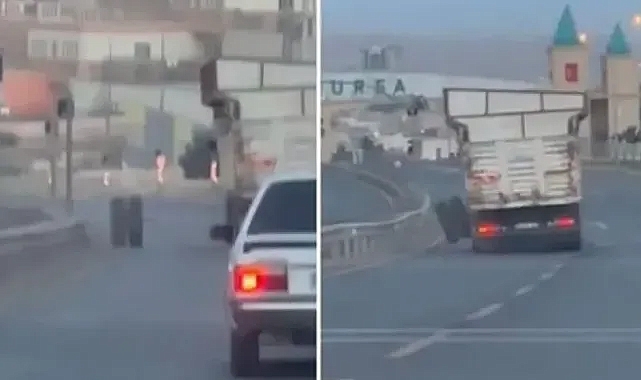 Şanlıurfa’da kamyonun lastikleri faciaya neden oluyordu