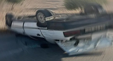 Şanlıurfa’da otomobil takla attı