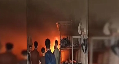 Şanlıurfa’daki bir iş yerinde yangın