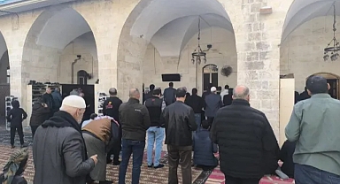 Cuma namazı sonrası yağmur duası yapıldı