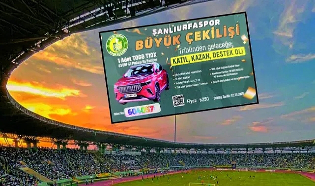 Şanlıurfaspor'da piyango gelişmesi