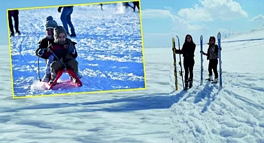 Karacadağ'da şaşırtan hava
