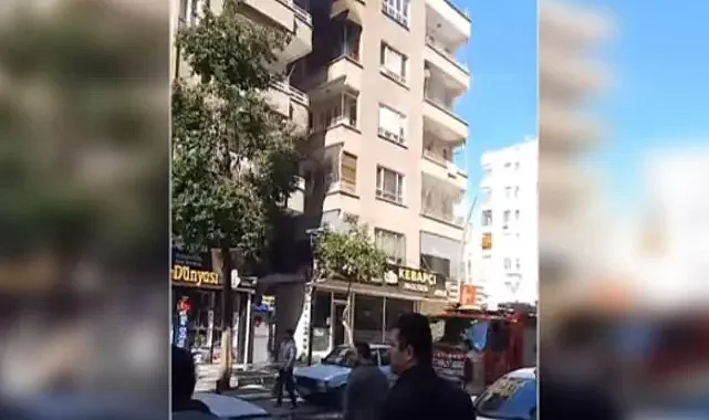 Haliliye’de bir apartmanda yangın