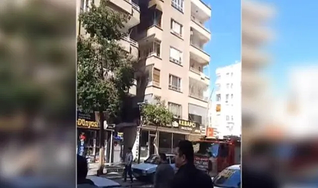 Haliliye’de bir apartmanda yangın