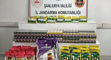 Şanlıurfa'da 5 bin paket kaçak sigara ve çay ele geçirildi