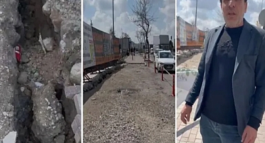 Şanlıurfa’da bir apartman yıkılma tehlikesiyle karşı karşıya