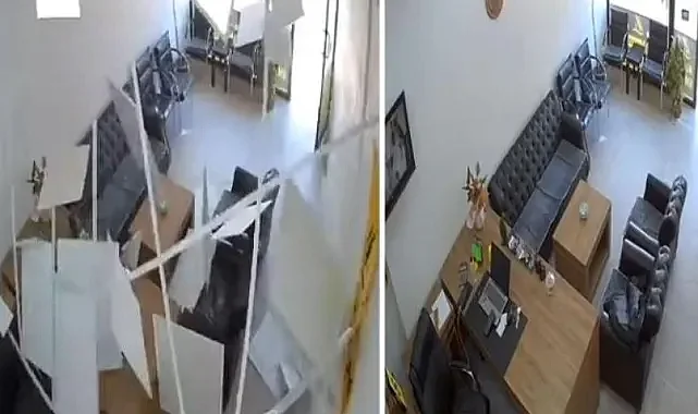 Şanlıurfa'da bir emlak ofisinde çökme