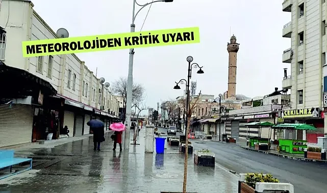 Şanlıurfa'da yağış kuvvetlenecek