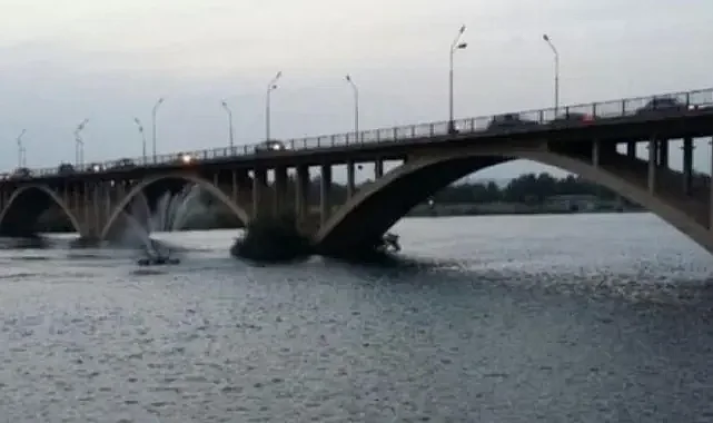 Birecik Köprüsü’nde korku dolu anlar