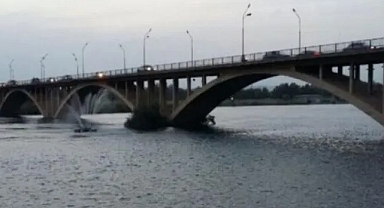 Birecik Köprüsü’nde korku dolu anlar