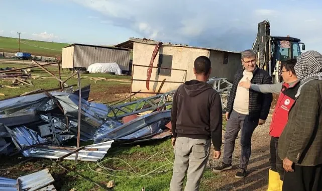 Hilvan'da hasar tespit çalışmalarına başlandı