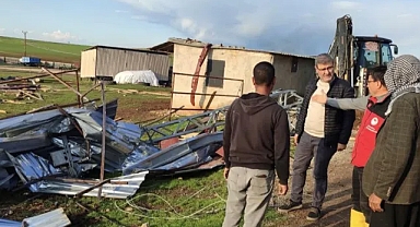 Hilvan'da hasar tespit çalışmalarına başlandı