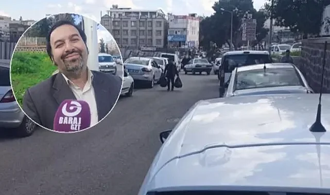 Kaldırımda park edilen araçlar tehlike oluşturuyor