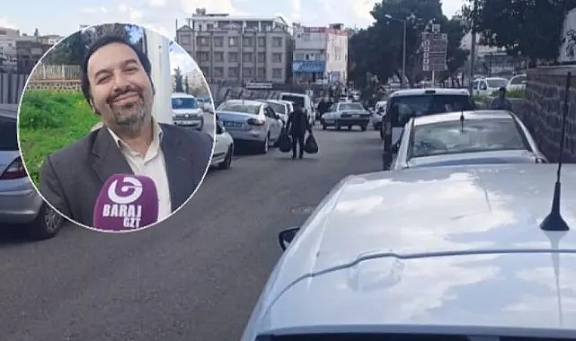 Kaldırımda park edilen araçlar tehlike oluşturuyor