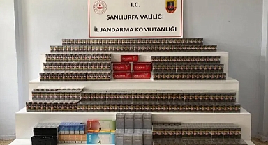 Şanlıurfa'da 4 bin 900 paket sigara ele geçirildi