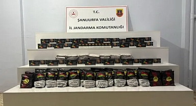 Şanlıurfa'da 82 kg kaçak tütün ele geçirildi