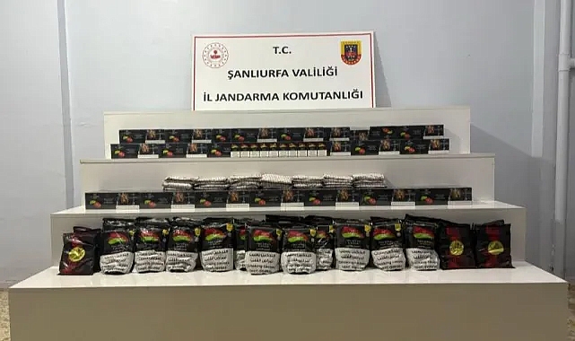 Şanlıurfa'da 82 kg kaçak tütün ele geçirildi