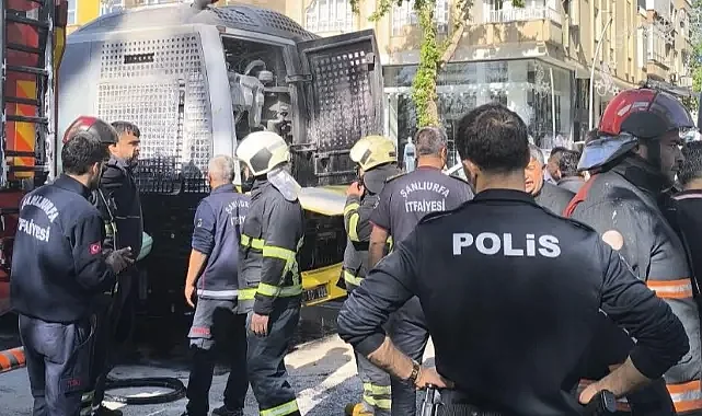 Şanlıurfa’da halk otobüsünde yangın paniği