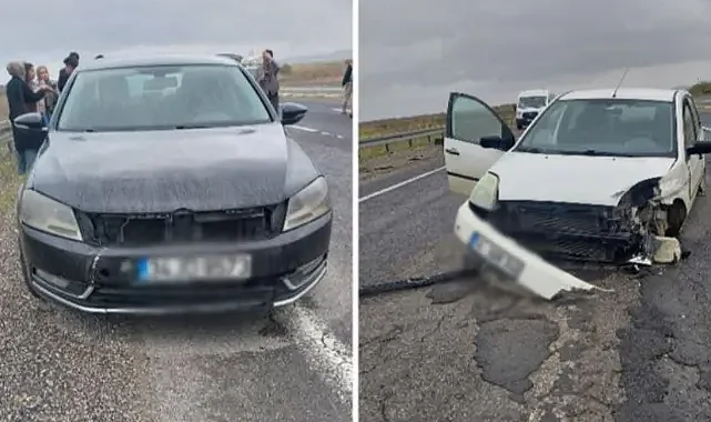 Şanlıurfa’da iki otomobil çarpıştı: 2 yaralı