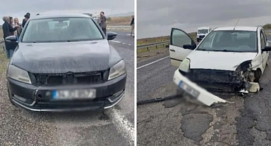 Şanlıurfa’da iki otomobil çarpıştı: 2 yaralı