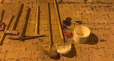 Şanlıurfa’da izinsiz kazıya suçüstü