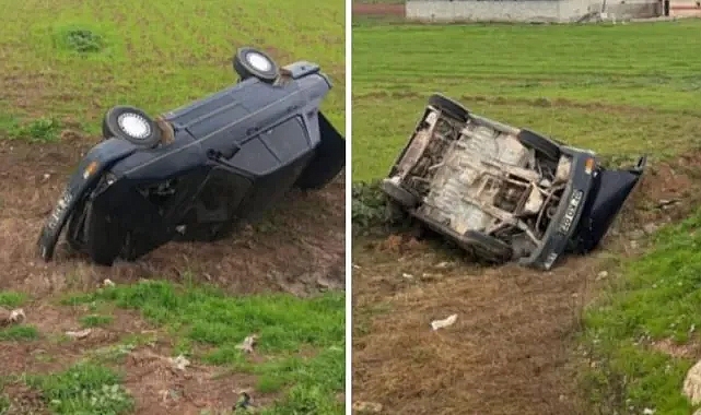 Şanlıurfa’da otomobil tarlaya uçtu: 1 yaralı