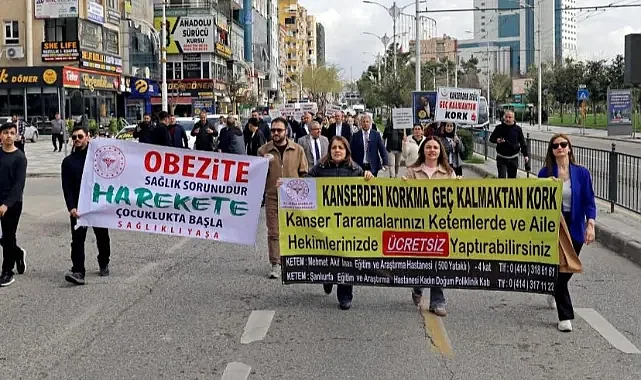 Şanlıurfa'da sağlık için yürüdüler