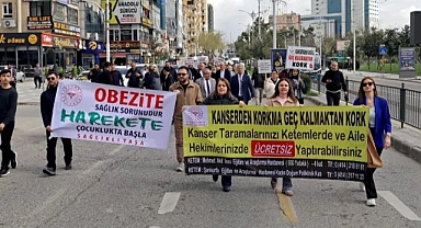 Şanlıurfa'da sağlık için yürüdüler